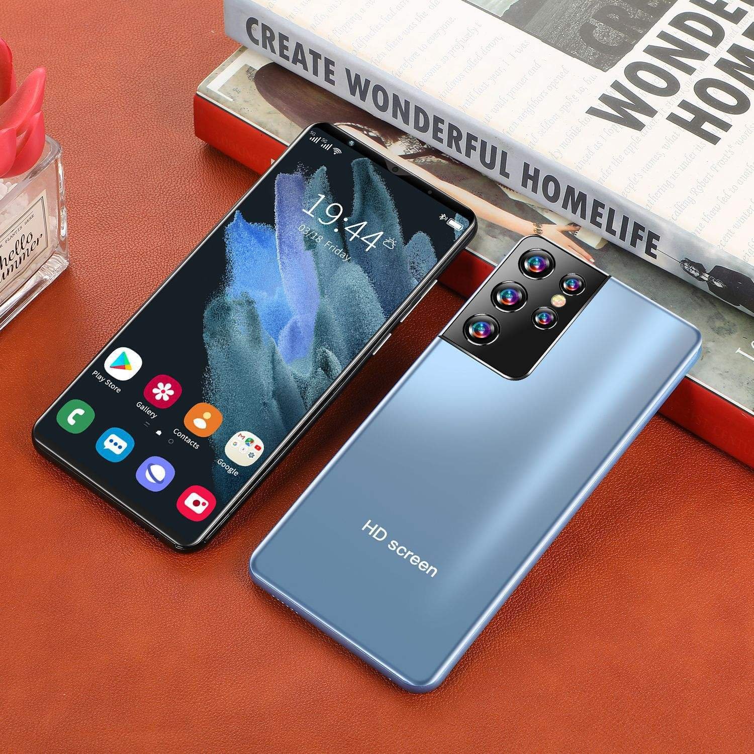 New Large Screen Mobile Phone S21 Ultra Foreign Trade Cheap Smartphone Straight Board Android Phone